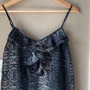 VOLCOM “You Rebel You” Python Snake Print Mini Dress